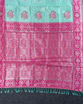 SC2849 - Tissue Silver Zari Meena Butta